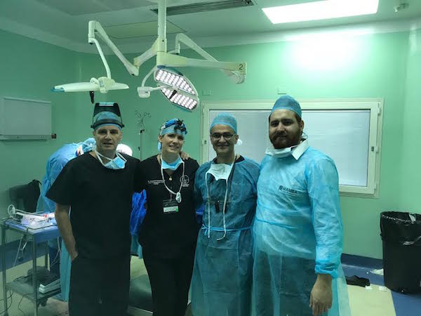 Dr. Mohebi at hair transplant center in Guatemala